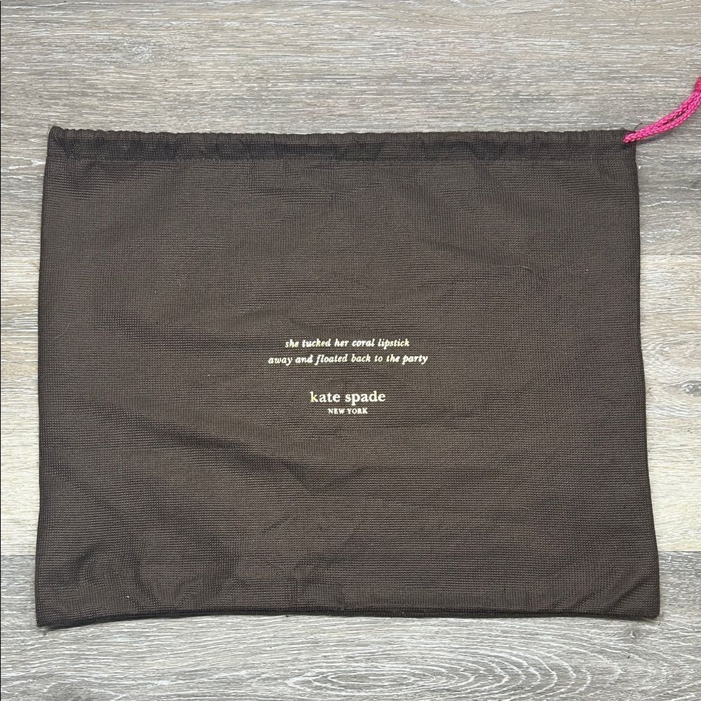 A11 | Kate Spade Brown Bag with Pink Cord
